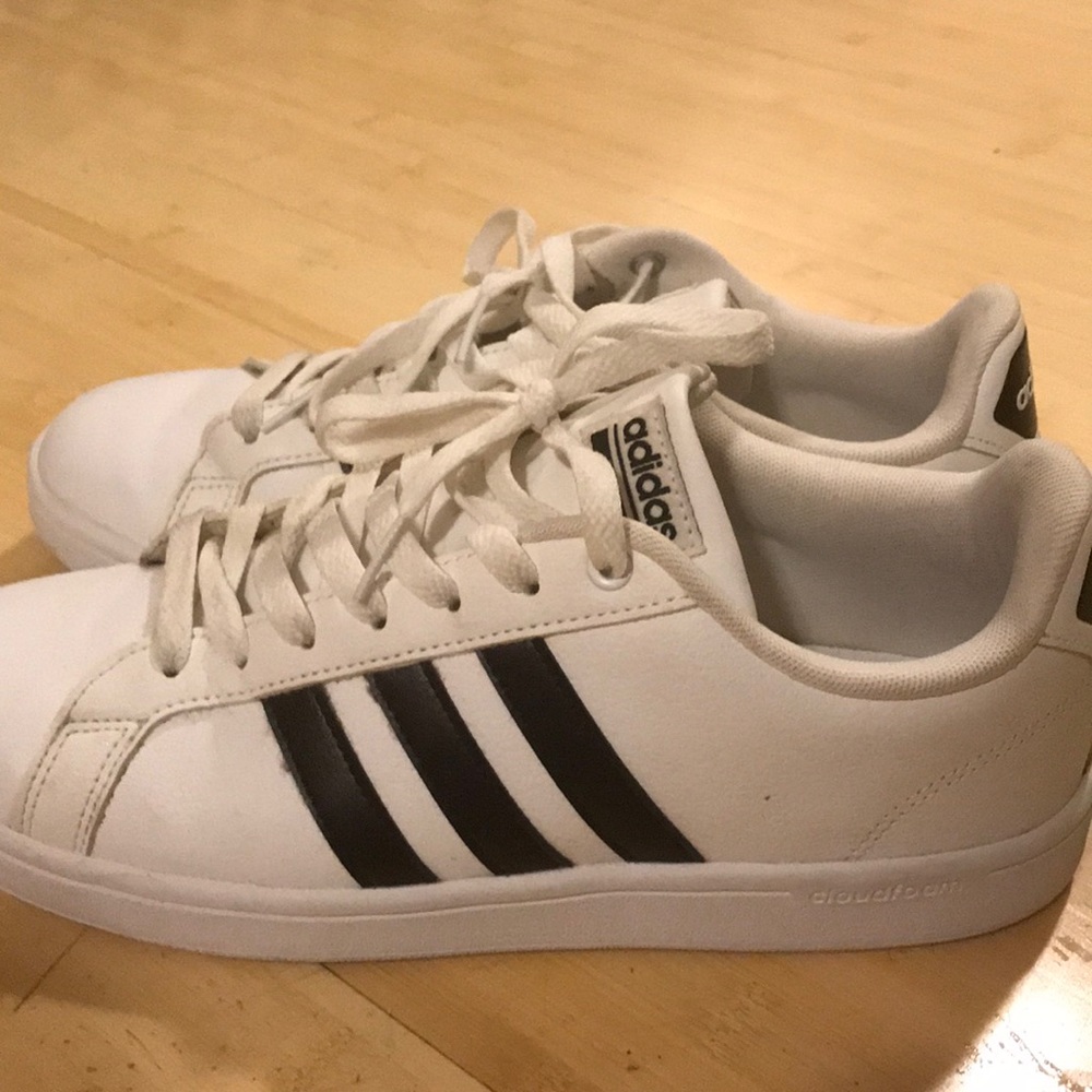 Adidas Neo Superstar Cloudfoam Striped Sneakers